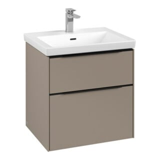 V&B Subway 3.0 Meuble sous lavabo 57,2x57,6x47,8 cm, sans LED/Gr volc bleu, Tau