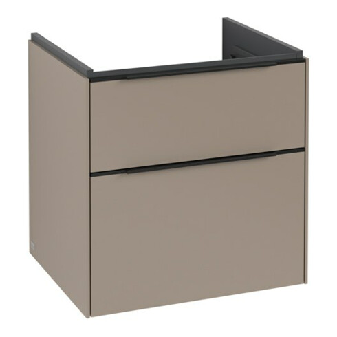 V&B Subway 3.0 Meuble sous lavabo 57,2x57,6x47,8 cm, sans LED/Gr volc bleu, Tau