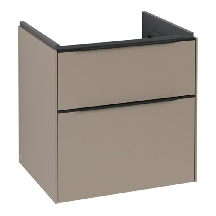 V&B Subway 3.0 Meuble sous lavabo 57,2x57,6x47,8 cm, sans LED/Gr volc bleu, Tau