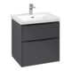 V&B Subway 3.0 Meuble sous lavabo 57,2x57,6x47,8cm, bleu graphite, mat-3