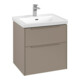 V&B Subway 3.0 Meuble sous lavabo 57,2x57,6x47,8cm, sans LED, gris monochrome, Taupe-4