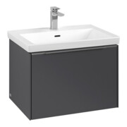 V&B Subway 3.0 Meuble sous lavabo 62,2x42,9x47,8 cm, alu brillant, graph.
