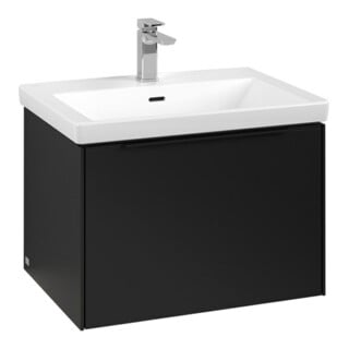 V&B Subway 3.0 Meuble sous lavabo 62,2x42,9x47,8 cm, avec LE/Gr devant, bleu volcan