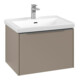 V&B Subway 3.0 Meuble sous lavabo 62,2x42,9x47,8 cm, avec LED/Gr Alu brillant, taupe-3