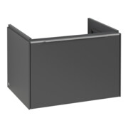 V&B Subway 3.0 Meuble sous lavabo 62,2x42,9x47,8 cm, m LE/Gr Alu brillant, graphite