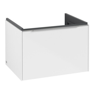 V&B Subway 3.0 Meuble sous lavabo 62,2x42,9x47,8 cm, o LE/Gr AL g, Bri blanc