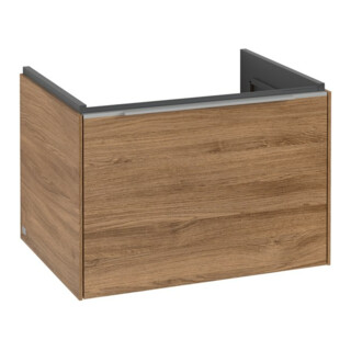 V&B Subway 3.0 Meuble sous lavabo 62,2x42,9x47,8cm, alu brillant, m LE/Gr Kan Oa