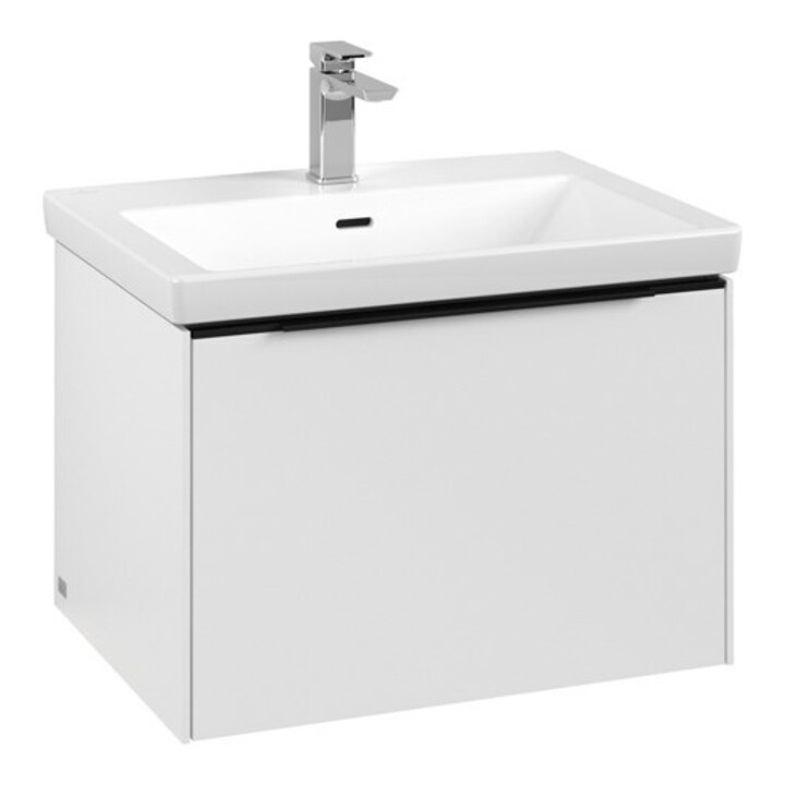 V&B Subway 3.0 Meuble sous lavabo 62,2x42,9x47,8cm, avec LE/Gr avant bleu, P blanc