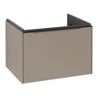 V&B Subway 3.0 Meuble sous lavabo 62,2x42,9x47,8cm, avec LED, bleu volcan, Tau