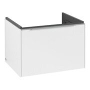 V&B Subway 3.0 Meuble sous lavabo 62,2x42,9x47,8cm, avec LED/Gr Alu brillant, P blanc