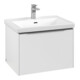 V&B Subway 3.0 Meuble sous lavabo 62,2x42,9x47,8cm, avec LED/Gr Alu brillant, P blanc-4