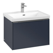 V&B Subway 3.0 Meuble sous-lavabo 62,2x42,9x47,8cm, blanc mat/alu brillant, bleu marine-4
