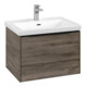 V&B Subway 3.0 Meuble sous lavabo 62,2x42,9x47,8cm, bleu mat, gauche-1