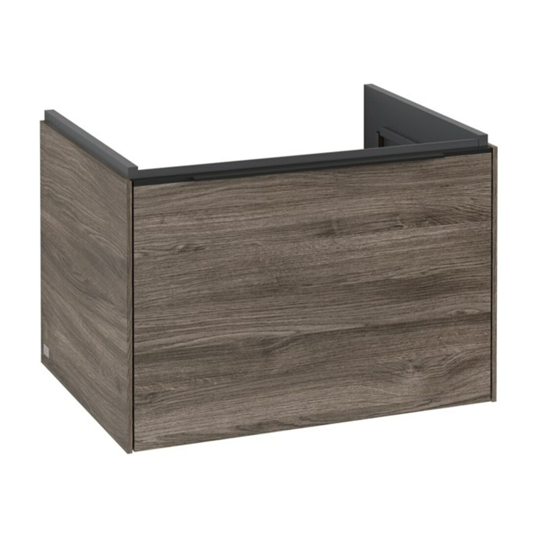 V&B Subway 3.0 Meuble sous lavabo 62,2x42,9x47,8cm, bleu mat, gauche