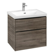 V&B Subway 3.0 Meuble sous lavabo 62,2x57,6x47,8 cm, bleu, à gauche