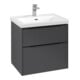 V&B Subway 3.0 Meuble sous lavabo 62,2x57,6x47,8 cm, bleu graphite, gauche-1
