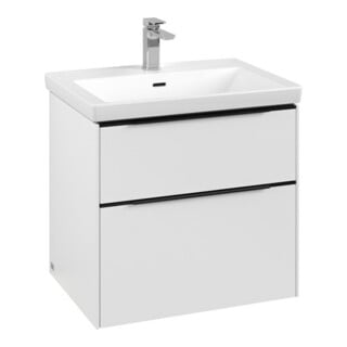V&B Subway 3.0 Meuble sous lavabo 62,2x57,6x47,8 cm, m LE/Gr bleu, P blanc