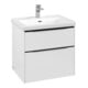 V&B Subway 3.0 Meuble sous lavabo 62,2x57,6x47,8 cm, m LE/Gr bleu, P blanc-1