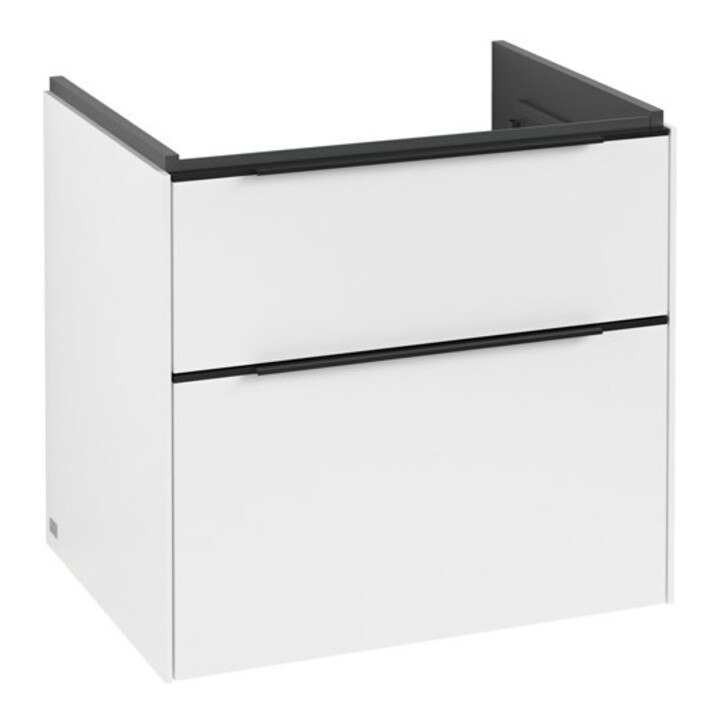 V&B Subway 3.0 Meuble sous lavabo 62,2x57,6x47,8 cm, m LE/Gr bleu, P blanc