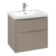 V&B Subway 3.0 Meuble sous lavabo 62,2x57,6x47,8 cm, sans LED, aluminium brillant, Taupe-1
