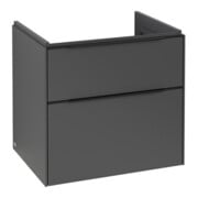 V&B Subway 3.0 Meuble sous lavabo 62,2x57,6x47,8cm, avec LE/Gr avant bleu, graphique
