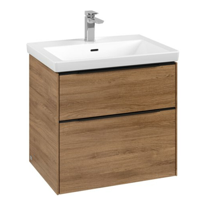 V&B Subway 3.0 Meuble sous lavabo 62,2x57,6x47,8cm, avec LE/Gr avant bleu, Kan Oa