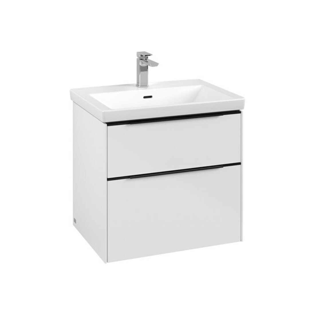 V&B Subway 3.0 Meuble sous lavabo 62,2x57,6x47,8cm, blanc brillant