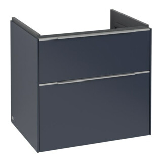 V&B Subway 3.0 Meuble sous lavabo 62,2x57,6x47,8cm, blanc mat/bleu marine
