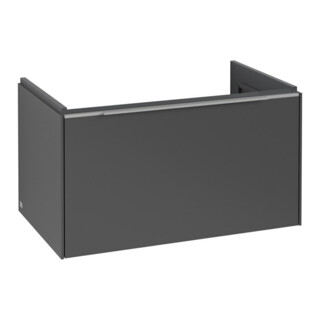 V&B Subway 3.0 Meuble sous lavabo 77,2x42,9x47,8 cm, alu brillant, graph.