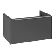 V&B Subway 3.0 Meuble sous lavabo 77,2x42,9x47,8 cm, alu brillant, graph.