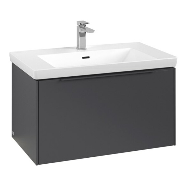 V&B Subway 3.0 Meuble sous lavabo 77,2x42,9x47,8 cm, avec LE/Gr mon., graphite