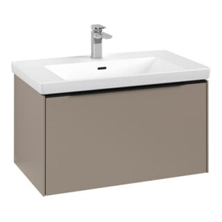 V&B Subway 3.0 Meuble sous lavabo 77,2x42,9x47,8 cm, avec LED, bleu volcan, Tau