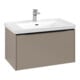 V&B Subway 3.0 Meuble sous lavabo 77,2x42,9x47,8 cm, avec LED, bleu volcan, Tau-1
