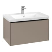 V&B Subway 3.0 Meuble sous lavabo 77,2x42,9x47,8 cm, avec LED, bleu volcan, Tau