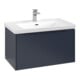 V&B Subway 3.0 Meuble sous lavabo 77,2x42,9x47,8 cm, blanc marbré, mon. LE/Gr-1