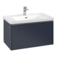 V&B Subway 3.0 Meuble sous lavabo 77,2x42,9x47,8 cm, blanc mat/bleu marine brillant-1
