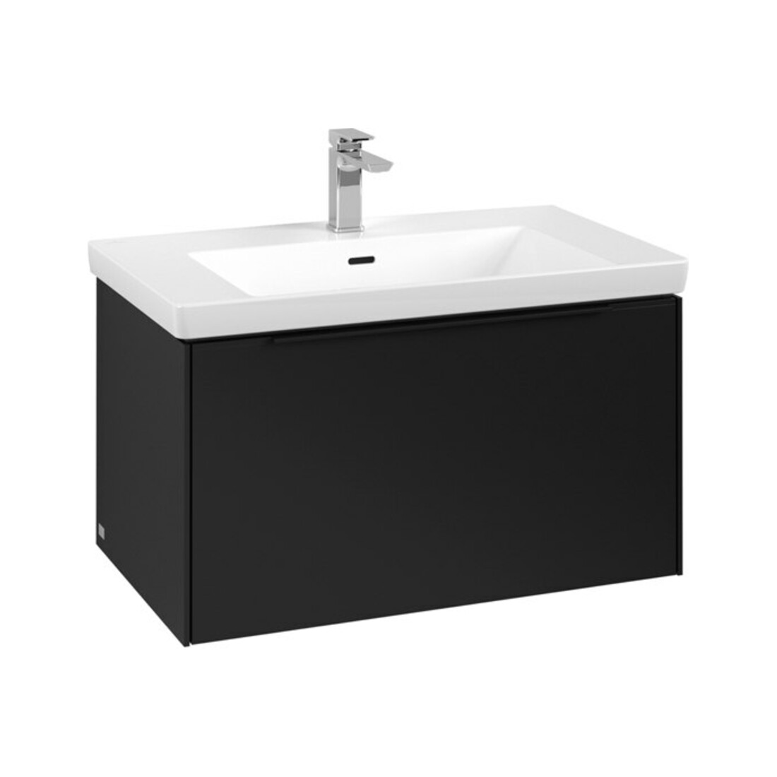 V&B Subway 3.0 Meuble sous lavabo 77,2x42,9x47,8 cm, blanc mat/bleu volcan