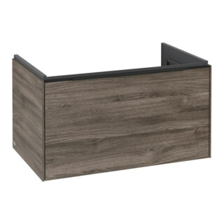 V&B Subway 3.0 Meuble sous lavabo 77,2x42,9x47,8 cm, bleu, avec LE/Gr