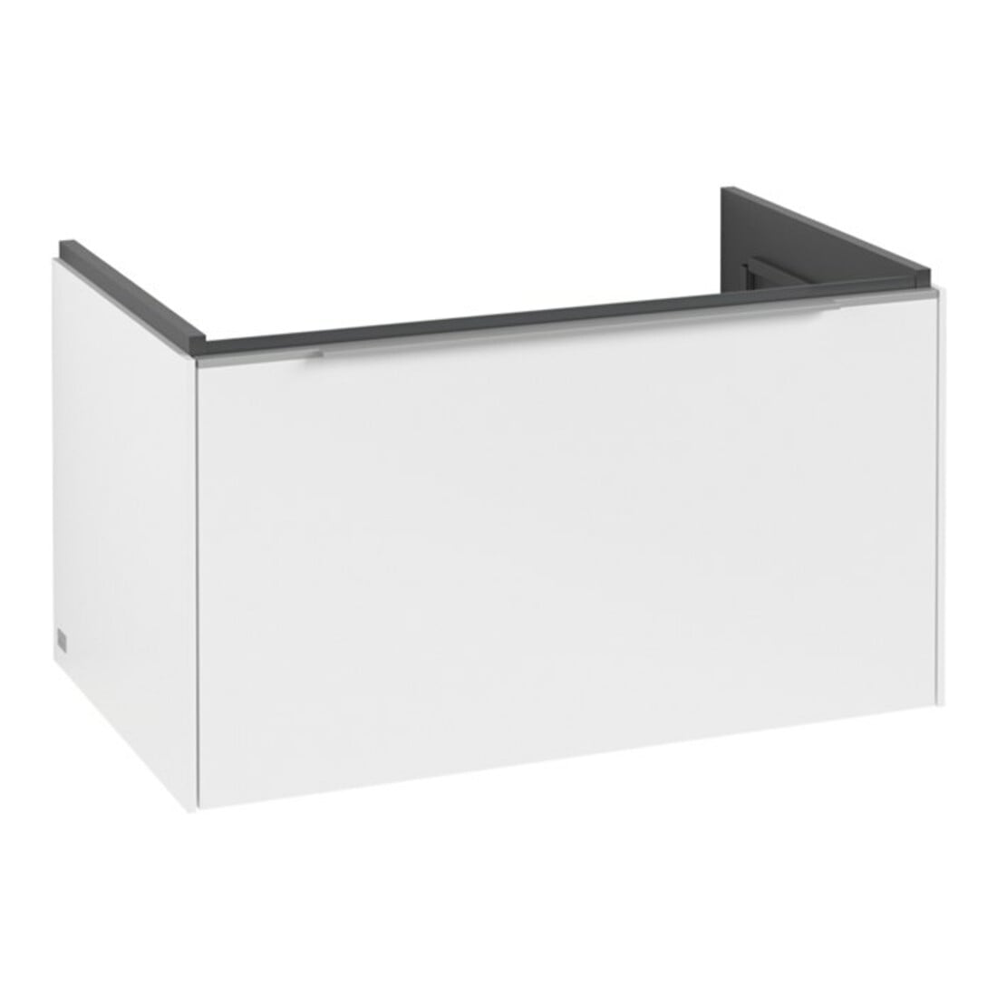 V&B Subway 3.0 Meuble sous lavabo 77,2x42,9x47,8 cm, LED/aluminium brillant, blanc P
