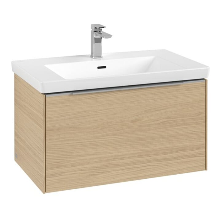 V&B Subway 3.0 Meuble sous lavabo 77,2x42,9x47,8 cm, m LE/Gr AL gl, Nord Oa