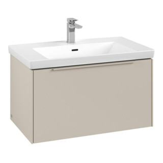 V&B Subway 3.0 Meuble sous lavabo 77,2x42,9x47,8 cm, mon. gauche/droite, gris cachemire