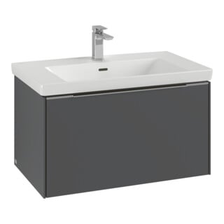 V&B Subway 3.0 Meuble sous lavabo 77,2x42,9x47,8 cm, o LE/Gr AL gl, so gre.