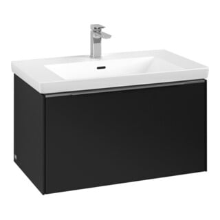 V&B Subway 3.0 Meuble sous lavabo 77,2x42,9x47,8cm, AL gris, bleu volcan