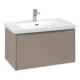 V&B Subway 3.0 Meuble sous lavabo 77,2x42,9x47,8cm, avec LED/Gr Alu brillant, taupe-1