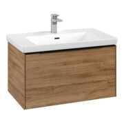 V&B Subway 3.0 Meuble sous lavabo 77,2x42,9x47,8cm, bleu, Kan Oa-3