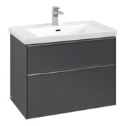 V&B Subway 3.0 Meuble sous lavabo 77,2x57,6x47,8 cm, alu brillant, graph.