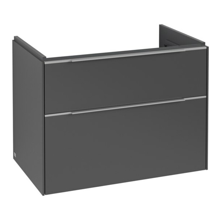 V&B Subway 3.0 Meuble sous lavabo 77,2x57,6x47,8 cm, alu brillant, graph.