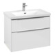V&B Subway 3.0 Meuble sous lavabo 77,2x57,6x47,8 cm, blanc brillant, avec LE/Gr AL g-1