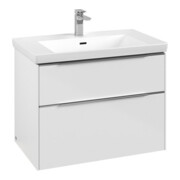 V&B Subway 3.0 Meuble sous lavabo 77,2x57,6x47,8 cm, blanc brillant, avec LE/Gr AL g
