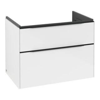 V&B Subway 3.0 Meuble sous lavabo 77,2x57,6x47,8 cm, blanc brillant, porte gauche/droite